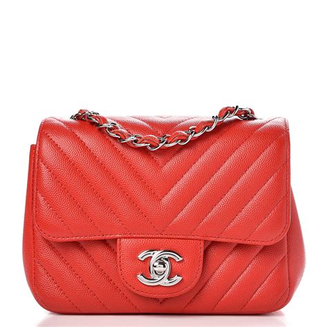 chanel square mini chevron vs quilted